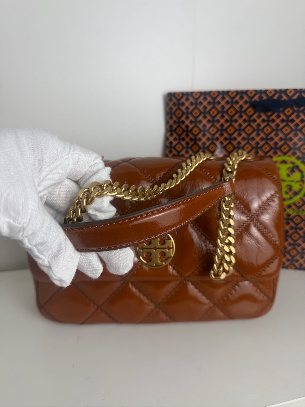 NWT Tory Burch Willa Shine Small Shoulder Bag - Picture 10 of 15